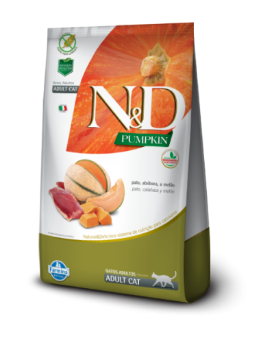 N&D Pumpkin Gato Adulto Pato Calabaza y melón