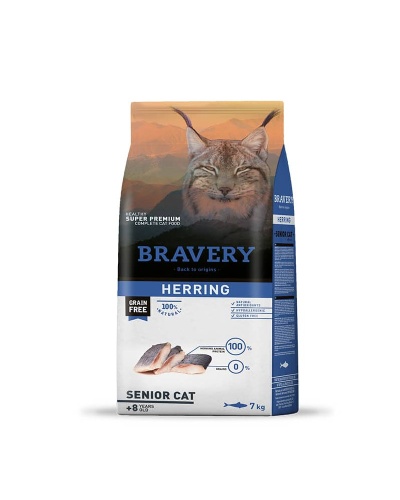 Bravery Herring Senior Cat +8
