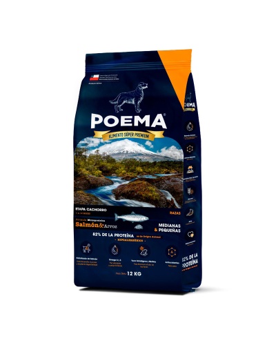 Poema cachorro salmon 12 kilos